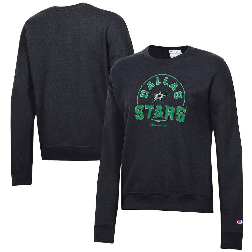 Dallas Stars Champion Women's Powerblend Pullover Sweatshirt - Black - NHL 201078307