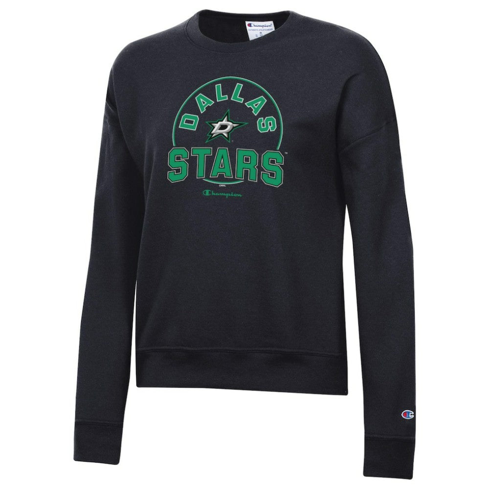 Dallas Stars Champion Women's Powerblend Pullover Sweatshirt - Black - NHL 201078307
