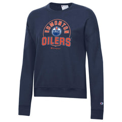 Edmonton Oilers Champion Women's Powerblend Pullover Sweatshirt - Navy - NHL 201078309