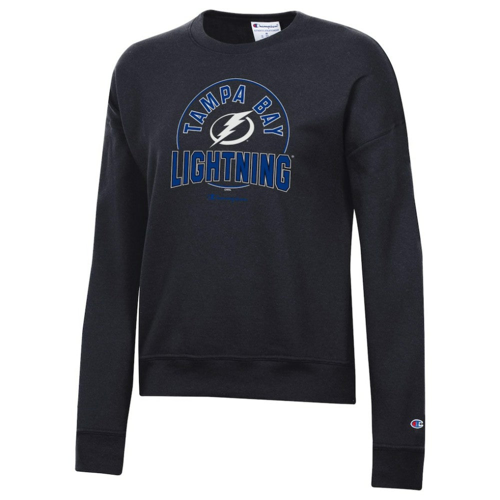 Tampa Bay Lightning Champion Women's Powerblend Pullover Sweatshirt - Black - NHL 201078314
