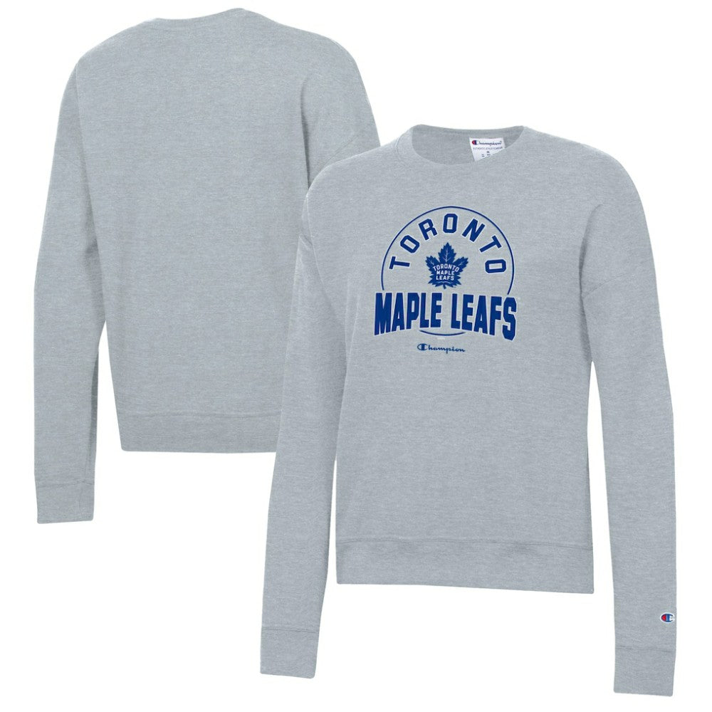 Toronto Maple Leafs Champion Women's Powerblend Pullover Sweatshirt - Gray - NHL 201078315