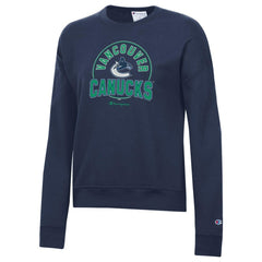 Vancouver Canucks Champion Women's Powerblend Pullover Sweatshirt - Navy - NHL 201078318