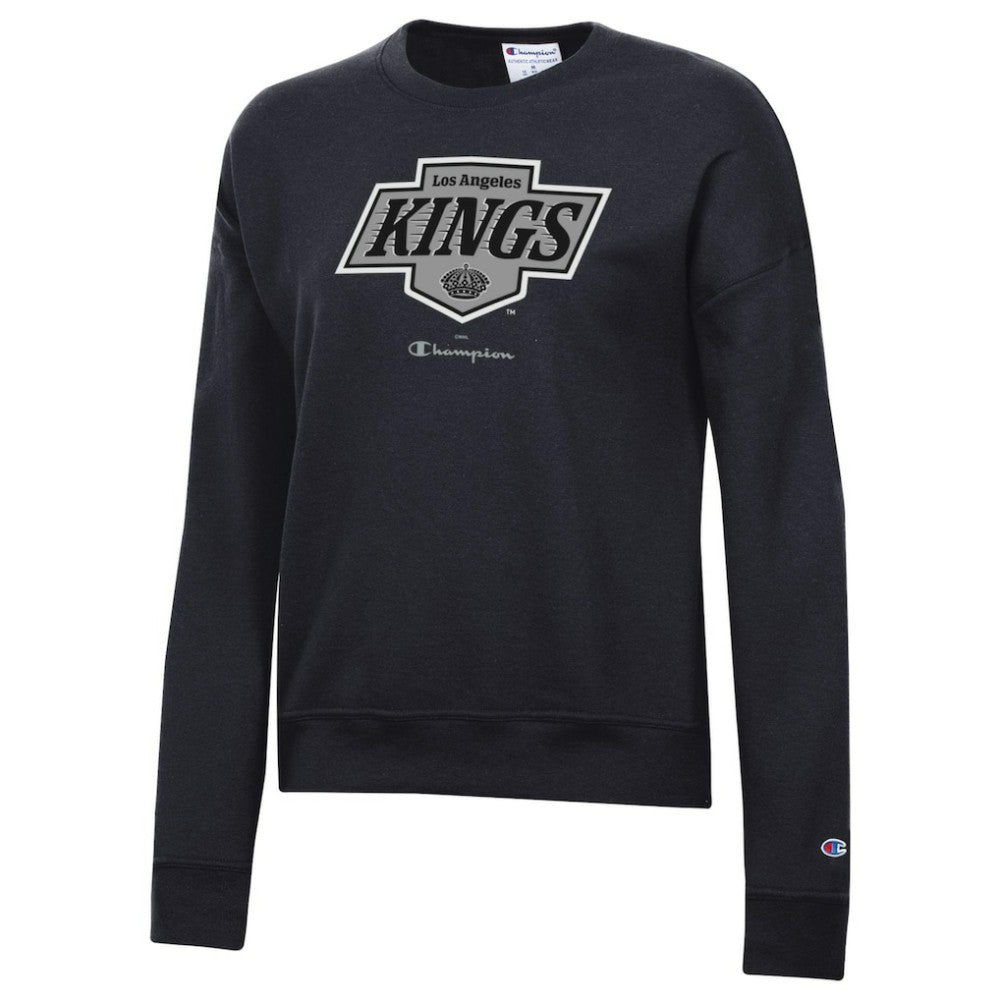 Los Angeles Kings Champion Women's Powerblend Pullover Sweatshirt - Black - NHL 201078320