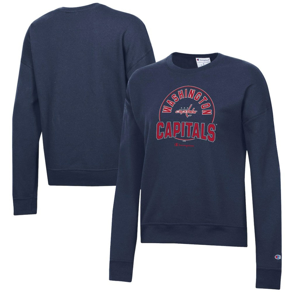 Washington Capitals Champion Women's Powerblend Pullover Sweatshirt - Navy - NHL 201078321