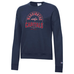 Washington Capitals Champion Women's Powerblend Pullover Sweatshirt - Navy - NHL 201078321