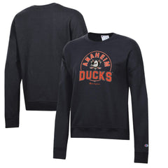 Anaheim Ducks Champion Women's Powerblend Pullover Sweatshirt - Black - NHL 201078326