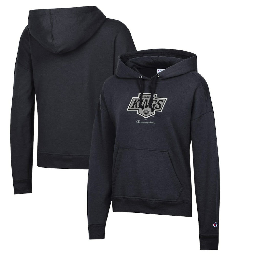 Los Angeles Kings Champion Women's Powerblend Fleece Pullover Hoodie - Black - NHL 201078338