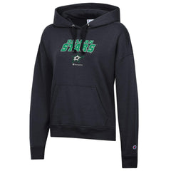 Dallas Stars Champion Women's Powerblend Fleece Pullover Hoodie - Black - NHL 201078339