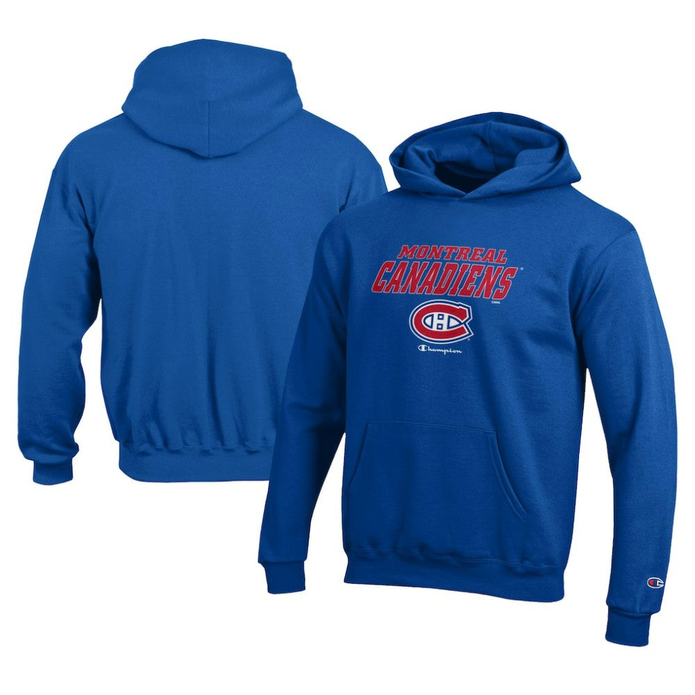 Montreal Canadiens Champion Youth Eco Powerblend Pullover Hoodie - Royal - NHL 201078367