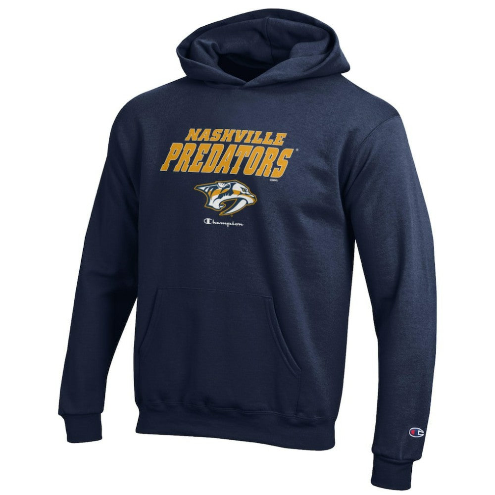 Nashville Predators Champion Youth Eco Powerblend Pullover Hoodie - Navy - NHL 201078368