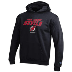 New Jersey Devils Champion Youth Eco Powerblend Pullover Hoodie - Black - NHL 201078369