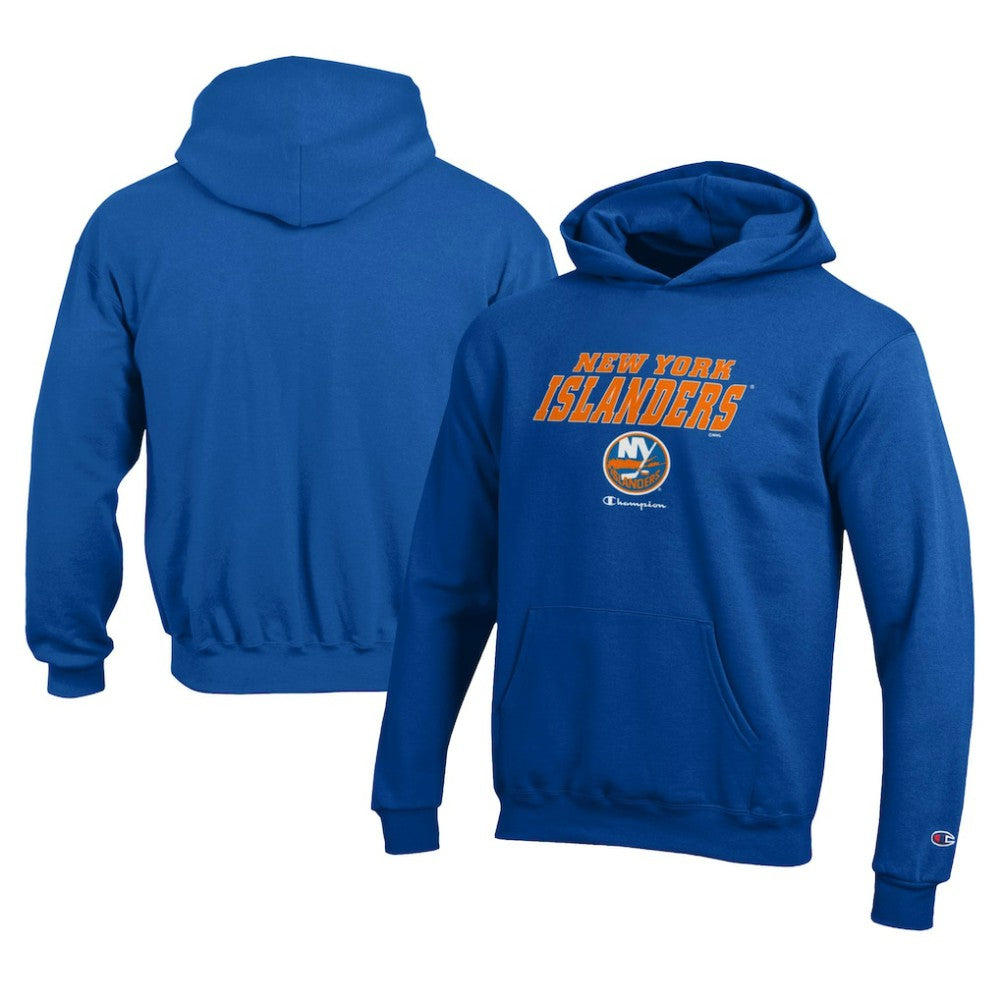New York Islanders Champion Youth Eco Powerblend Pullover Hoodie - Royal - NHL 201078370