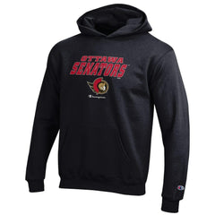 Ottawa Senators Champion Youth Eco Powerblend Pullover Hoodie - Black - NHL 201078372