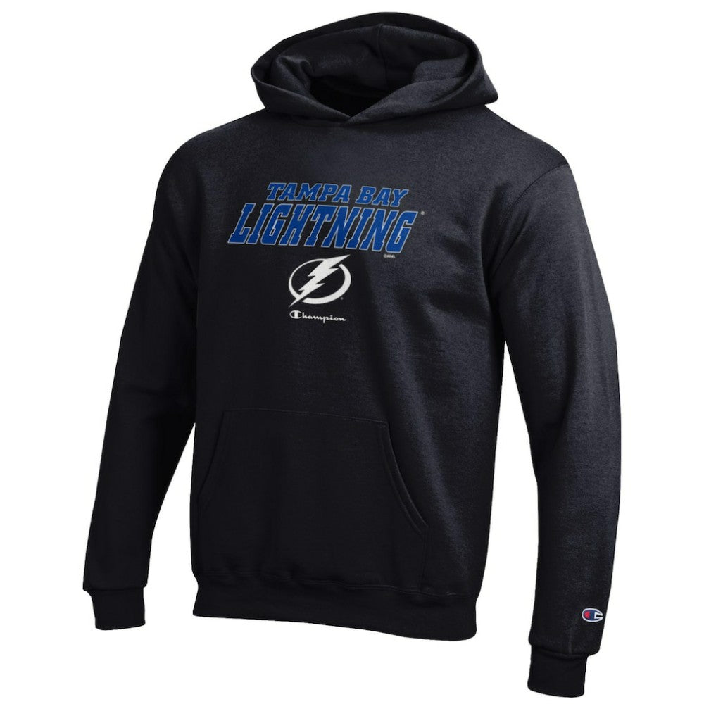 Tampa Bay Lightning Champion Youth Eco Powerblend Pullover Hoodie - Black - NHL 201078378