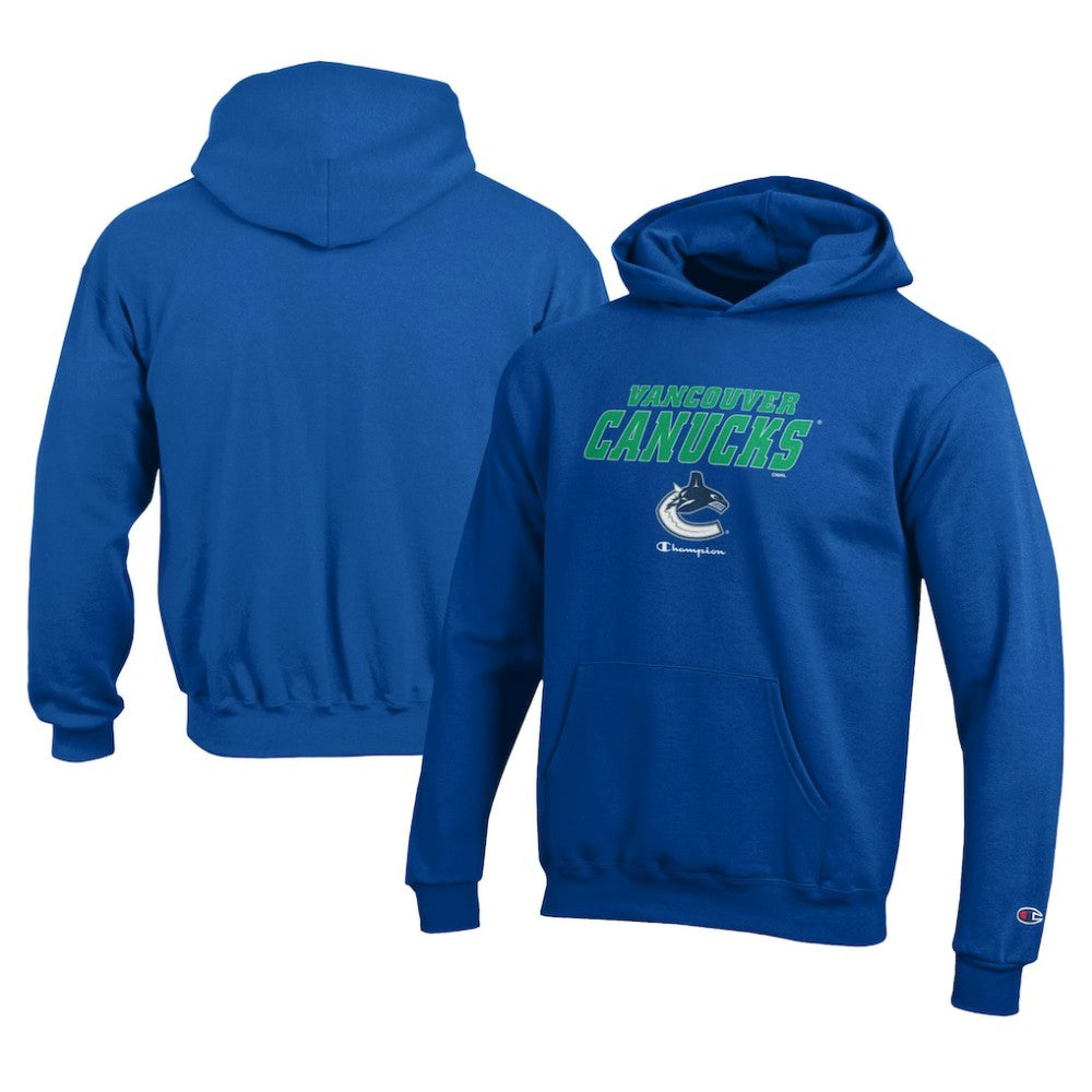 Vancouver Canucks Champion Youth Eco Powerblend Pullover Hoodie - Royal - NHL 201078380