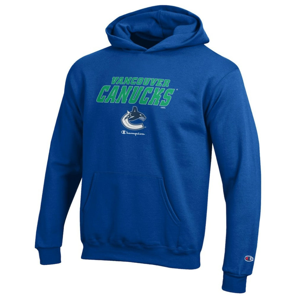Vancouver Canucks Champion Youth Eco Powerblend Pullover Hoodie - Royal - NHL 201078380