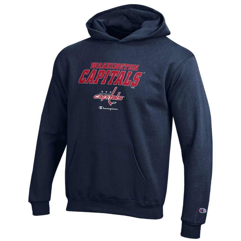 Washington Capitals Champion Youth Eco Powerblend Pullover Hoodie - Navy - NHL 201078382