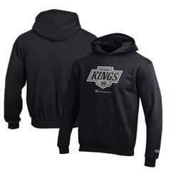 Los Angeles Kings Champion Youth Eco Powerblend Pullover Hoodie - Black - NHL 201078392