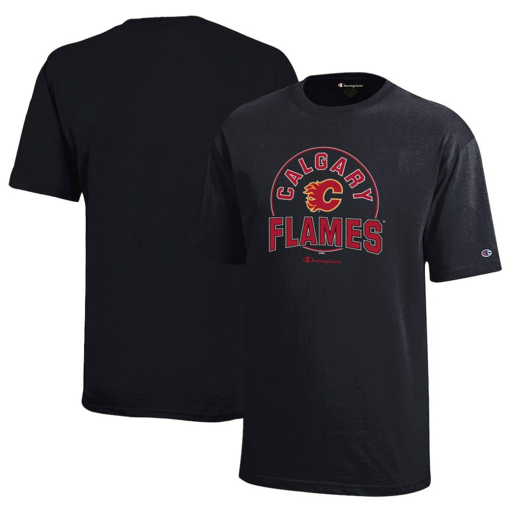 Calgary Flames Champion Youth Jersey T-Shirt - Black - NHL 201078407