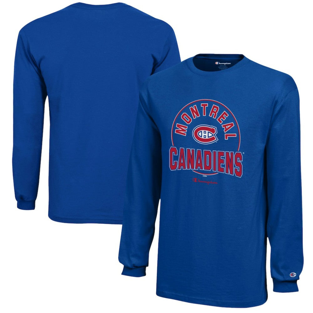 Montreal Canadiens Champion Youth Long-Sleeve Jersey T-Shirt - Royal - NHL 201078429