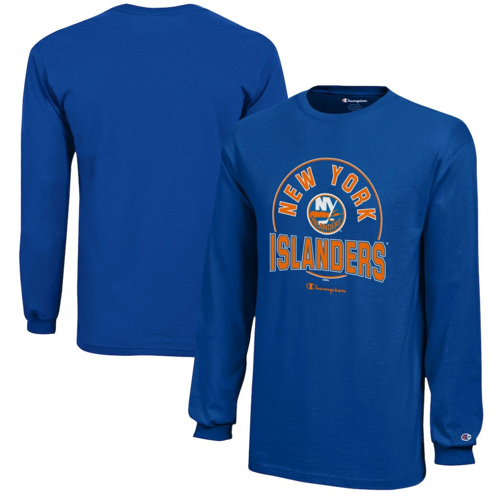 New York Islanders Champion Youth Long-Sleeve Jersey T-Shirt - Royal - NHL 201078432