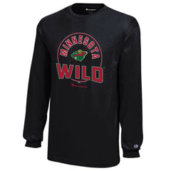Minnesota Wild Champion Youth Long-Sleeve Jersey T-Shirt - Black - NHL 201078434