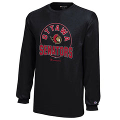 Ottawa Senators Champion Youth Long-Sleeve Jersey T-Shirt - Black - NHL 201078435