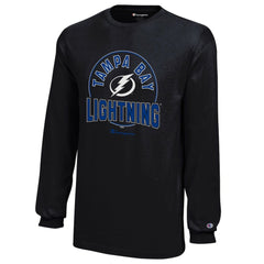 Tampa Bay Lightning Champion Youth Long-Sleeve Jersey T-Shirt - Black - NHL 201078441