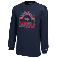 Washington Capitals Champion Youth Long-Sleeve Jersey T-Shirt - Navy - NHL 201078444