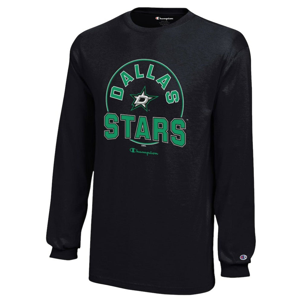 Dallas Stars Champion Youth Long-Sleeve Jersey T-Shirt - Black - NHL 201078452