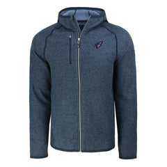 Arizona Cardinals Cutter & Buck Americana Mainsail Full-Zip Hooded Jacket Heather Navy