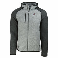 Detroit Lions Cutter & Buck Americana Mainsail Full-Zip Hooded Jacket Heather Gray/Heather Charcoal
