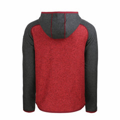 Green Bay Packers Cutter & Buck Americana Mainsail Full-Zip Hooded Jacket Heather Red/Heather Charcoal