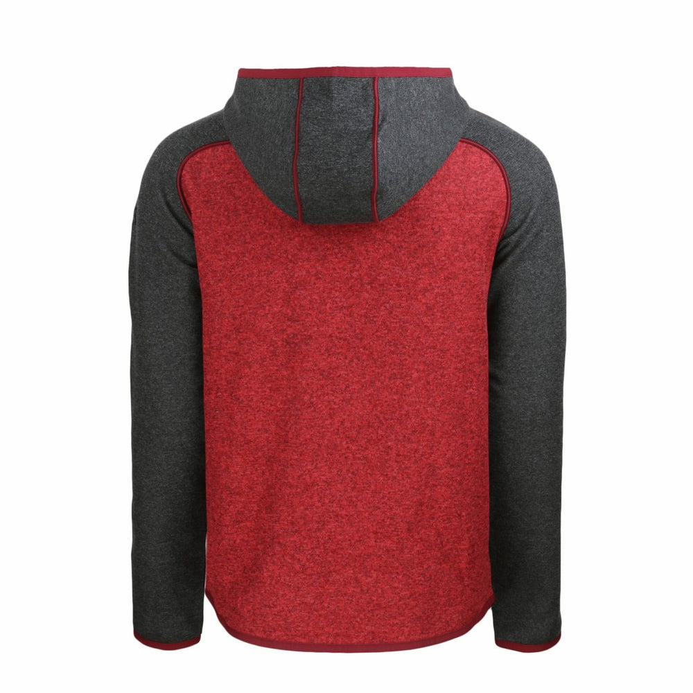 Houston Texans Cutter & Buck Americana Mainsail Full-Zip Hooded Jacket Heather Red/Heather Charcoal