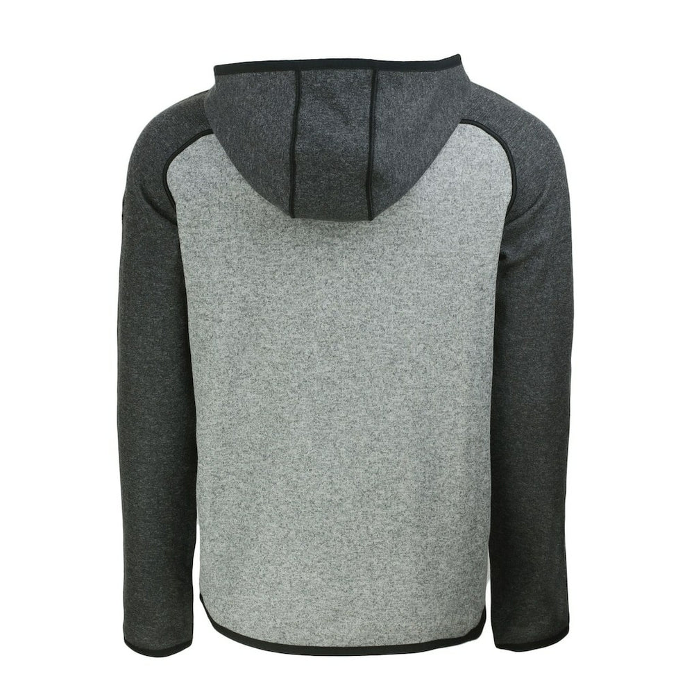 New England Patriots Cutter & Buck Americana Mainsail Full-Zip Hooded Jacket Heather Gray/Heather Charcoal