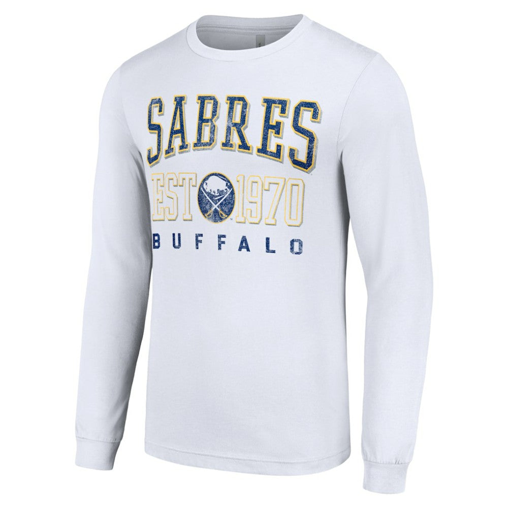 Buffalo Sabres Starter Retro Graphic Long Sleeve Crew T-Shirt - White - NHL 201083197