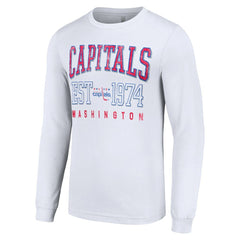 Washington Capitals Starter Retro Graphic Long Sleeve Crew T-Shirt - White - NHL 201083238