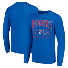 New York Rangers Starter Retro Graphic Long Sleeve Crew T-Shirt - Royal - NHL 201083265