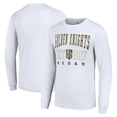 Vegas Golden Knights Starter Logo Graphic Long Sleeve T-Shirt - White - NHL 201083267
