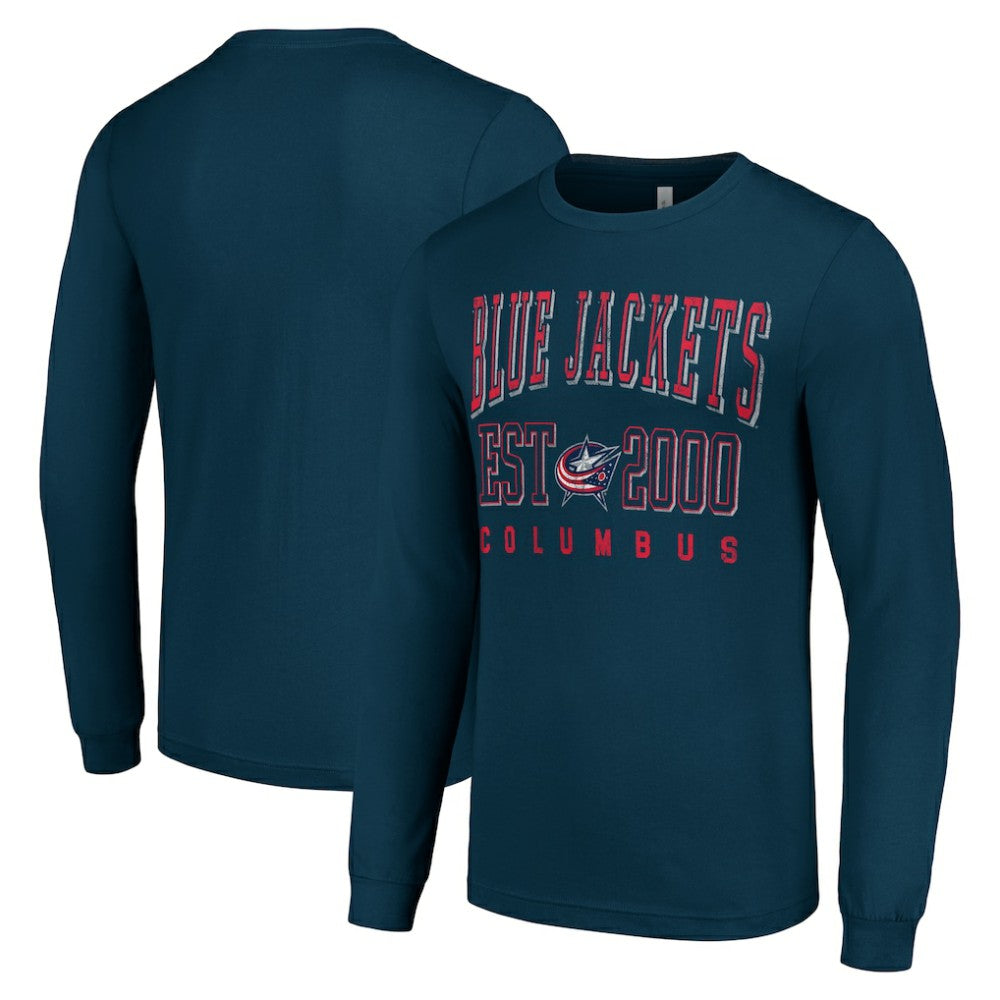 Columbus Blue Jackets Starter Logo Graphic Long Sleeve T-Shirt - Navy - NHL 201083270