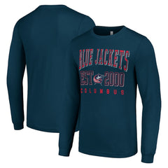 Columbus Blue Jackets Starter Logo Graphic Long Sleeve T-Shirt - Navy - NHL 201083270