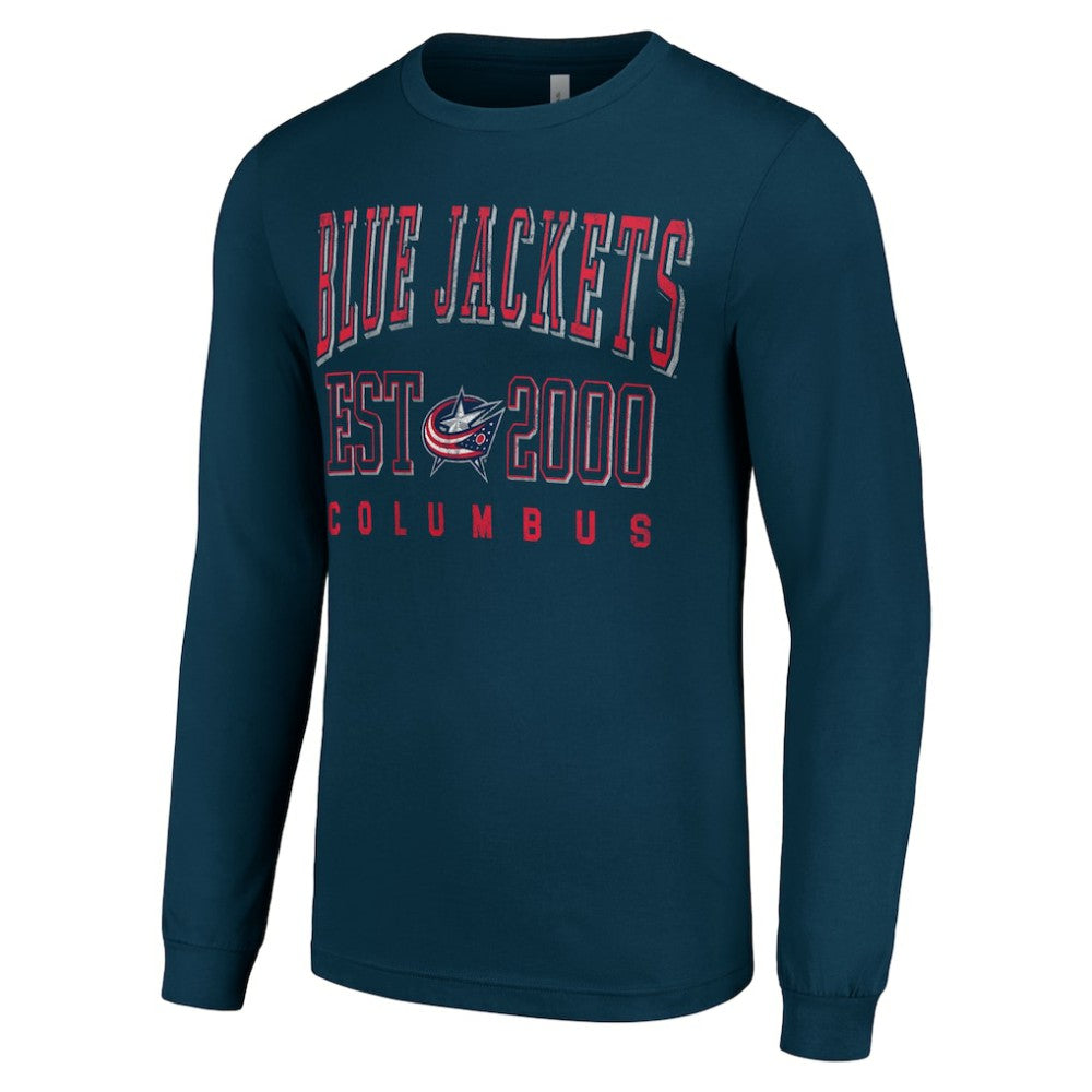 Columbus Blue Jackets Starter Logo Graphic Long Sleeve T-Shirt - Navy - NHL 201083270