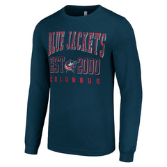 Columbus Blue Jackets Starter Logo Graphic Long Sleeve T-Shirt - Navy - NHL 201083270