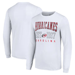 Carolina Hurricanes Starter Logo Graphic Long Sleeve T-Shirt - White - NHL 201083278