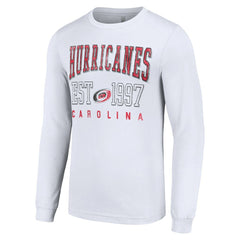 Carolina Hurricanes Starter Logo Graphic Long Sleeve T-Shirt - White - NHL 201083278