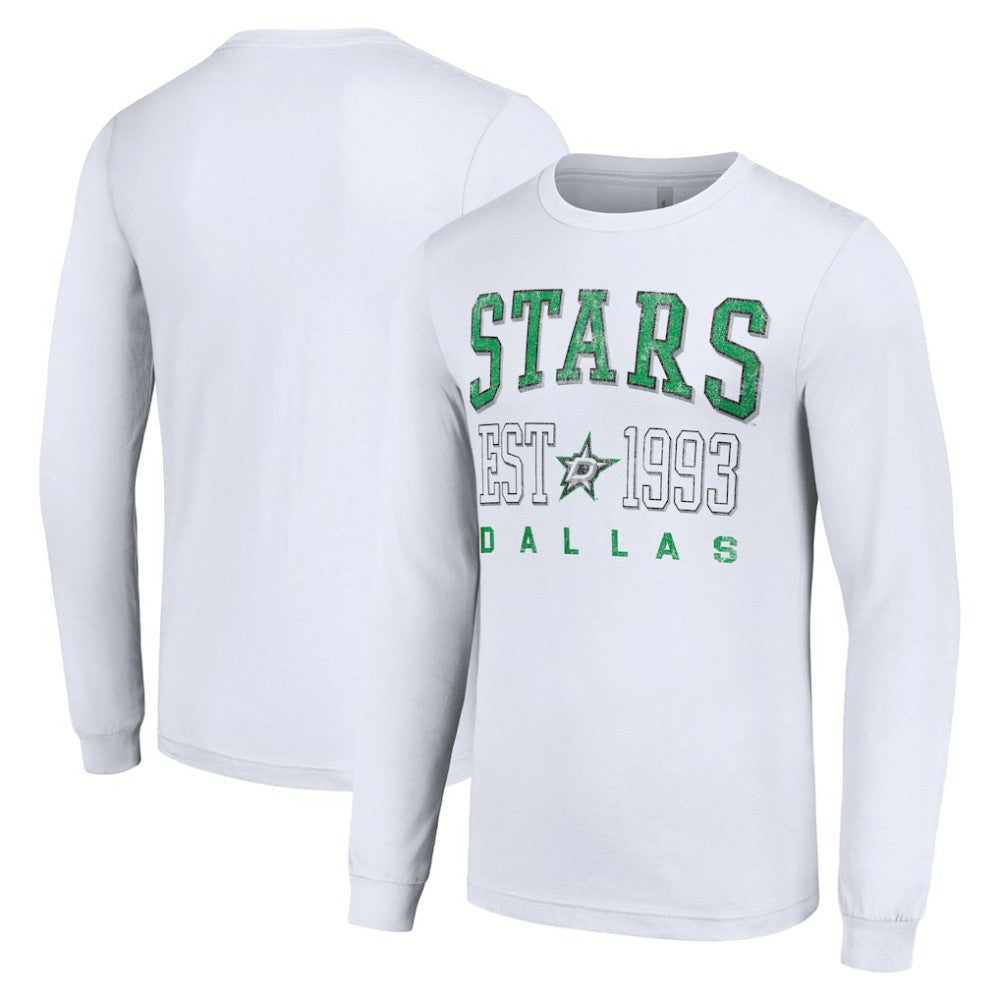 Dallas Stars Starter Logo Graphic Long Sleeve T-Shirt - White - NHL 201083281