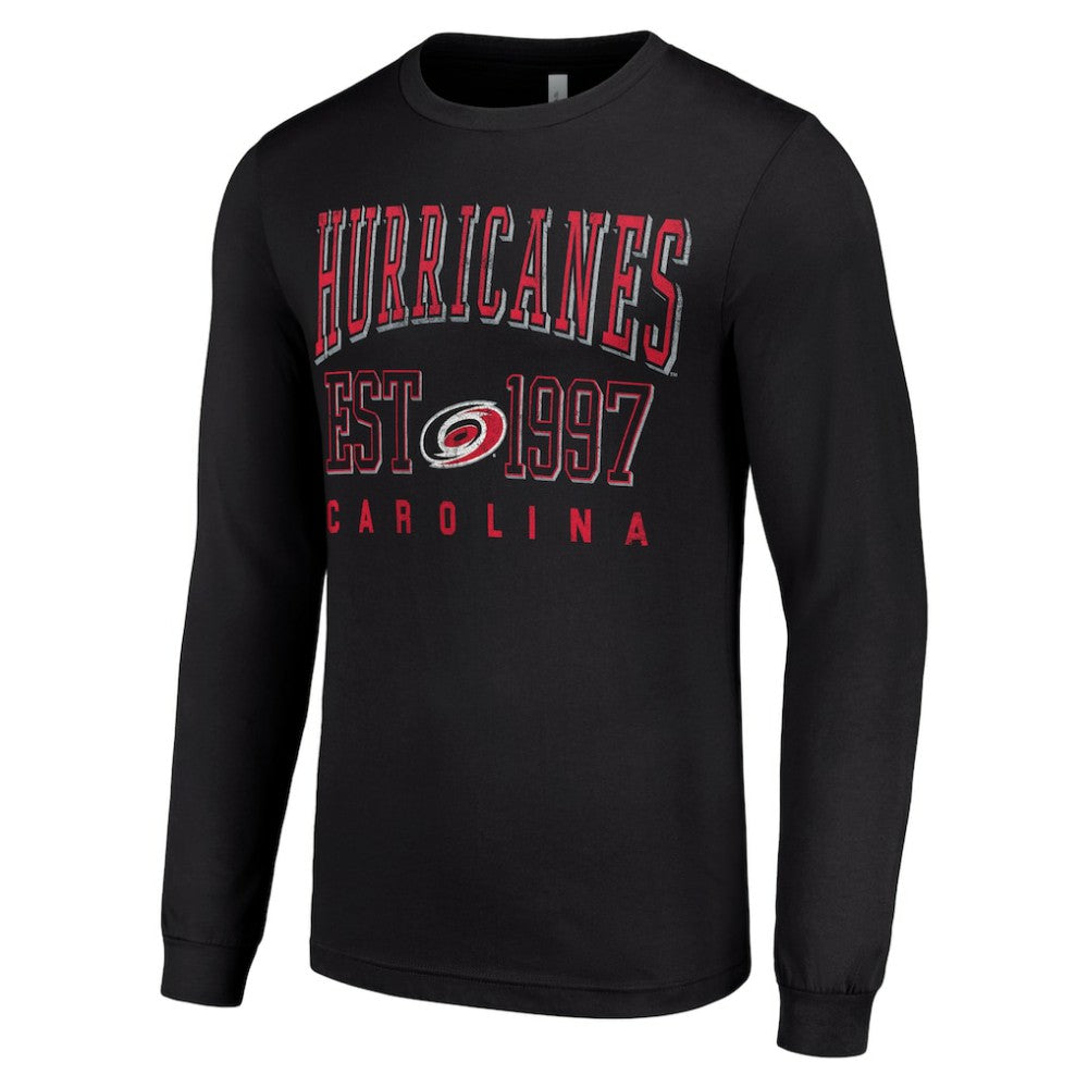 Carolina Hurricanes Starter Logo Graphic Long Sleeve T-Shirt - Black - NHL 201083290