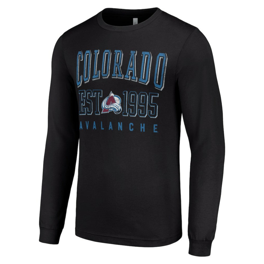 Colorado Avalanche Starter Logo Graphic Long Sleeve T-Shirt - Black - NHL 201083291