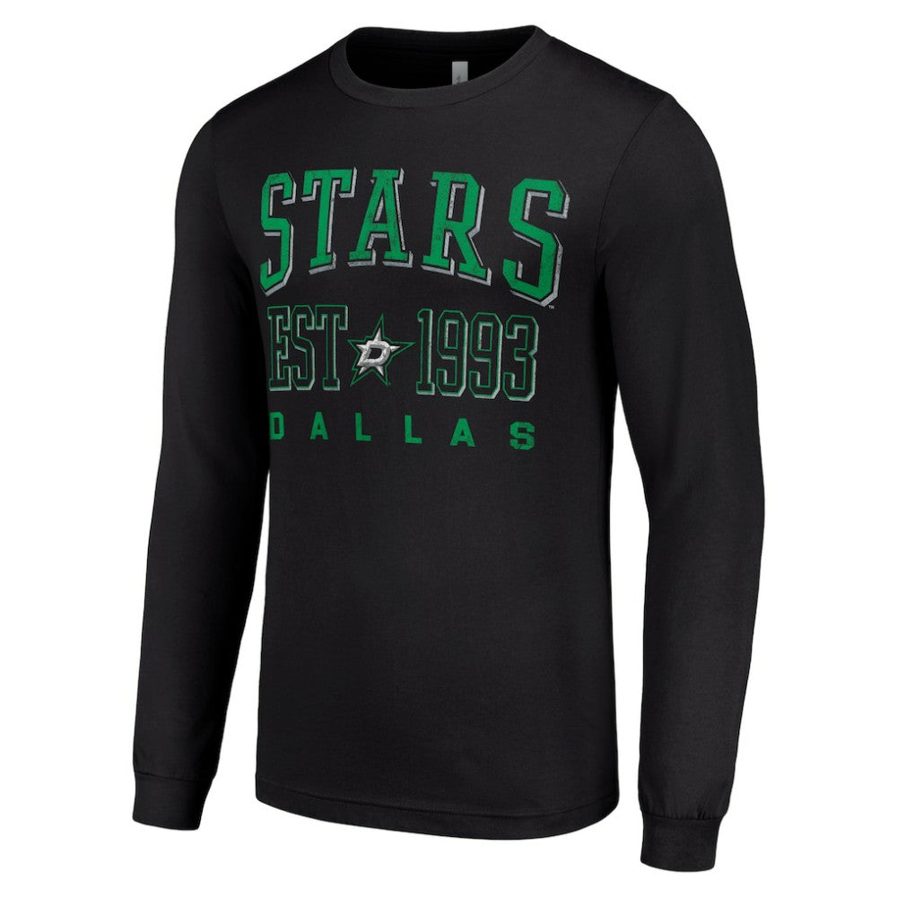 Dallas Stars Starter Logo Graphic Long Sleeve T-Shirt - Black - NHL 201083292