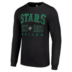 Dallas Stars Starter Logo Graphic Long Sleeve T-Shirt - Black - NHL 201083292